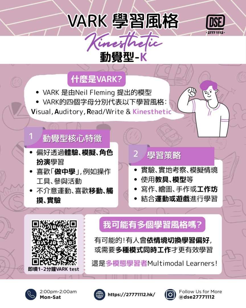 VARK 學習風格-動覺型-K